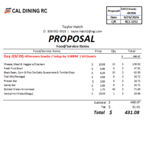 (09/29/26) Proposal# DAY2-Snacks-092926